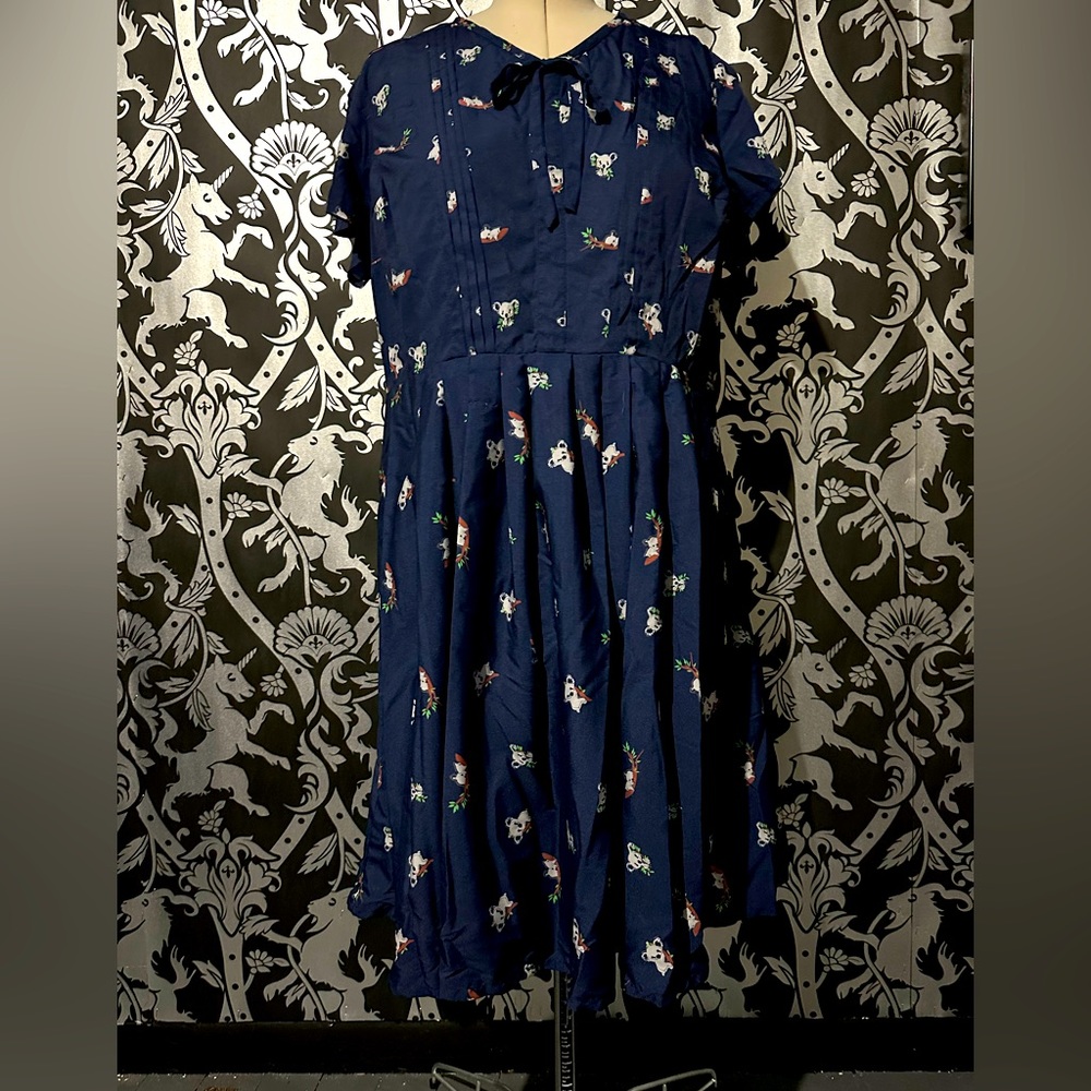 Cute koala dress from ModCloth. Size 18, but fits 16-18.